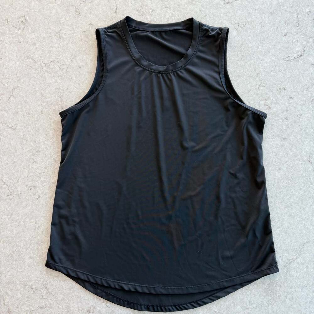 Unbranded Black Athletic Performance Tank Top